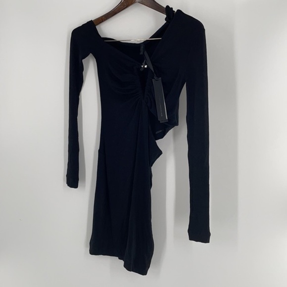 BEN TAVERNITI Black Triangle Turtleneck Dress - Picture 2 of 9